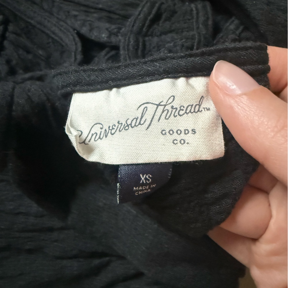 Universal Thread Black Textured Romper - image 3